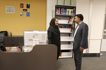 بازدید سرپرست اداره کل از کتابخانه مرکزی امام خمینی (قدس سره) مشهد