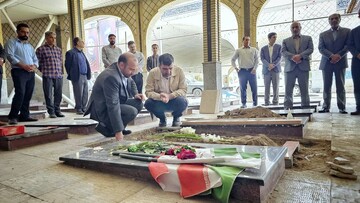 تجدید میثاق کارکنان و کتابداران استان زنجان با شهدای جنگ تحمیلی رژیم صهیونیستی