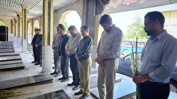 تجدید میثاق کارکنان و کتابداران استان زنجان با شهدای جنگ تحمیلی رژیم صهیونیستی