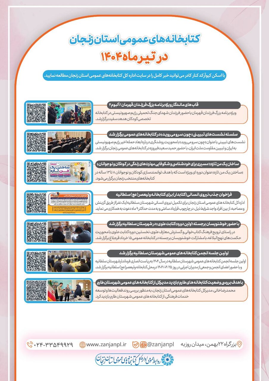 از برگزاری ویژه برنامه فرزندان قهرمان تا اجرای طرح آموزشی-تربیتی