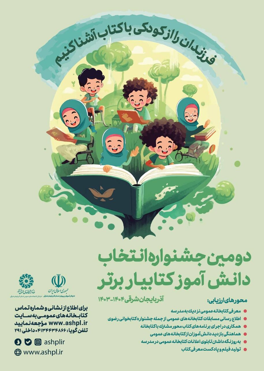 دومین جشنواره انتخاب «دانش آموز کتابیار برتر»