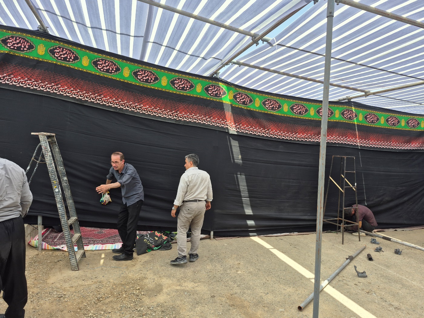 آمادهسازی موکب کتاب در مرز باشماق برای خدمترسانی فرهنگی به زائران اربعین