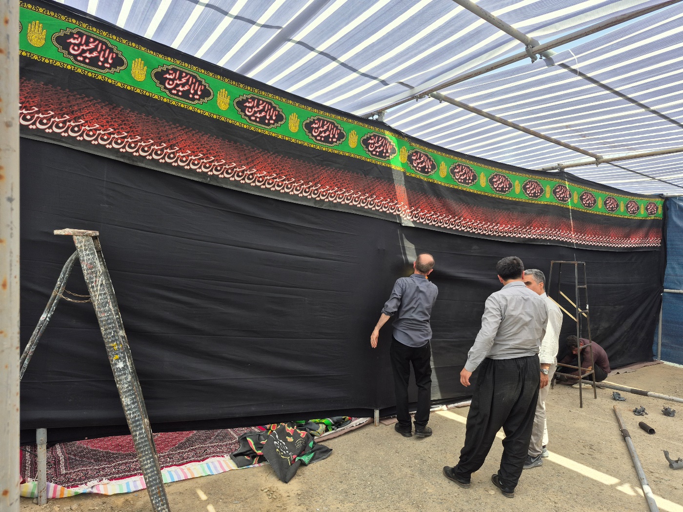 آمادهسازی موکب کتاب در مرز باشماق برای خدمترسانی فرهنگی به زائران اربعین