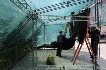 آماده سازی موکب تمرچین