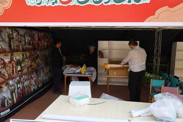 آماده سازی موکب تمرچین