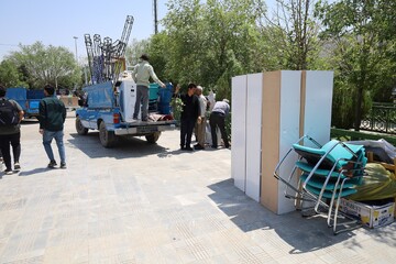 آماده سازی موکب تمرچین