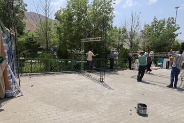 آماده سازی موکب تمرچین