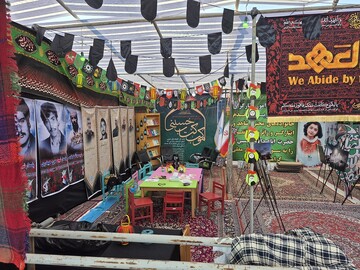 آغاز به کار موکب فرهنگی اداره کل کتابخانه های عمومی کردستان در مرز باشماق