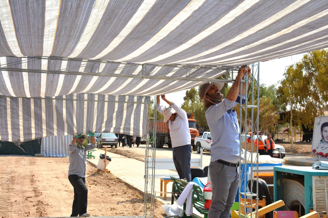 آغاز فعالیت موکب فرهنگی اداره‌کل کتابخانه‌های عمومی استان کرمانشاه در مرز خسروی