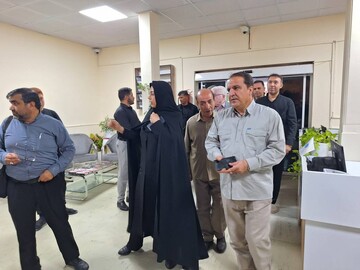 بازدید استاندار ایلام از موکب اداره کل کتابخانه های عمومی ایلام در مرز مهران