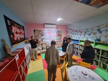 بازدید استاندار ایلام از موکب اداره کل کتابخانه های عمومی ایلام در مرز مهران