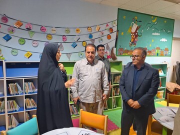 بازدید استاندار ایلام از موکب اداره کل کتابخانه های عمومی ایلام در مرز مهران