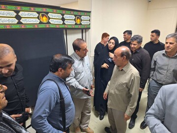 بازدید استاندار ایلام از موکب اداره کل کتابخانه های عمومی ایلام در مرز مهران