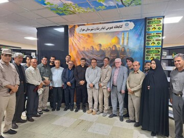 بازدید استاندار ایلام از موکب اداره کل کتابخانه های عمومی ایلام در مرز مهران