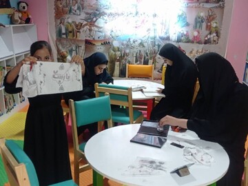 خدمت رسانی موکب کتابخانه‌های عمومی امام رضا (ع) شهر مهران به زوار اربعین سید و سالار شهیدان (ع)