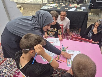 فعالیتهای فرهنگی -خدماتی اداره کل کتابخانه های عمومی استان کردستان در موکب مرز باشماق