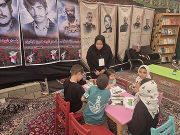 فعالیتهای فرهنگی -خدماتی اداره کل کتابخانه های عمومی استان کردستان در موکب مرز باشماق