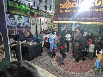 فعالیتهای فرهنگی -خدماتی اداره کل کتابخانه های عمومی استان کردستان در موکب مرز باشماق