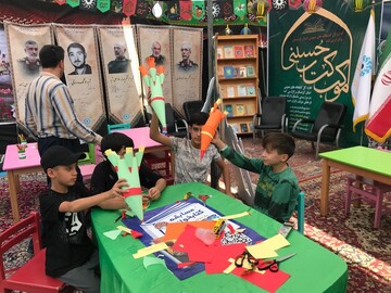 فعالیتهای فرهنگی -خدماتی اداره کل کتابخانه های عمومی استان کردستان در موکب مرز باشماق