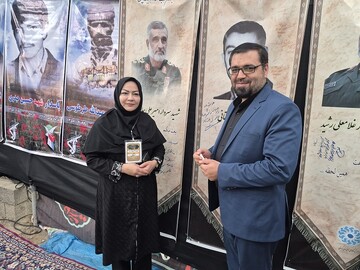 بازدید مسئولان از موکب فرهنگی کتابخانه‌های عمومی کردستان در مرز باشماق