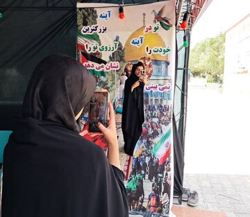 پویش «غزه تکرار کربلا» در موکب «کتاب حسینی»