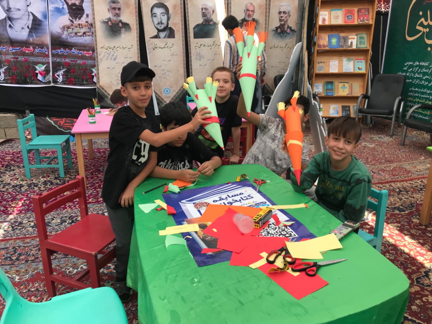 فعالیت «موکب کتاب حسینی» در مرز باشماق کردستان