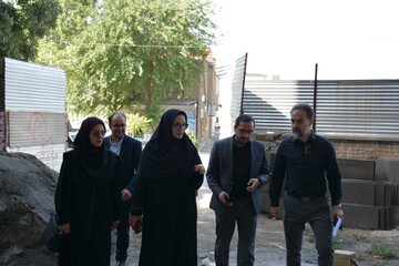 بازدید دبیرکل نهاد از پروژه کتابخانه مرکزی کرمانشاه
