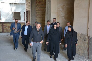 بازدید دبیرکل نهاد از پروژه کتابخانه مرکزی کرمانشاه