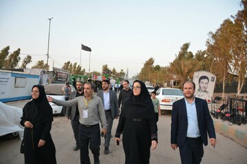 بازدید دبیرکل نهاد از موکب شهرستان های اسلام‌آباد غرب،سرپل ذهاب، مرز خسروی