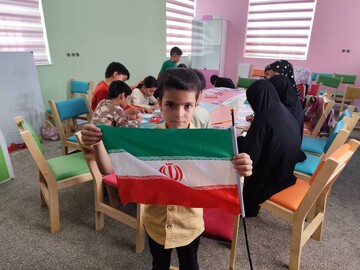 پویش نقاشی و کاردستی در محل کتابخانه عمومی عطایی شهرستان بهاباد برگزار شد