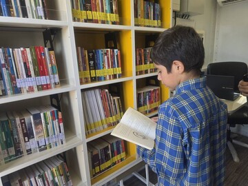 افتتاح اولین کتابخانه سیار مازندران در چالوس