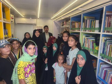 افتتاح اولین کتابخانه سیار مازندران در چالوس