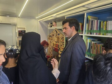افتتاح اولین کتابخانه سیار مازندران در چالوس