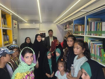 افتتاح اولین کتابخانه سیار مازندران در چالوس