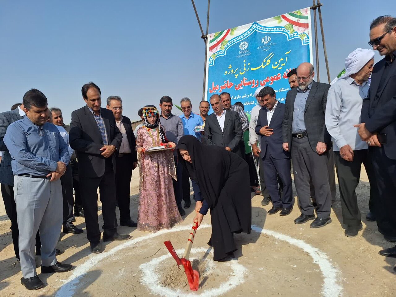 پروژه بنای جدید کتابخانه عمومی روستابی حاضرمیل شهرستان دهلران کلنگزنی شد