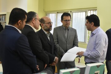 بازدید رئیس سازمان اسناد و کتابخانه ملی ایران از کتابخانه مرکزی تبریز
