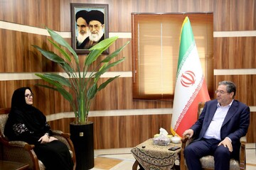 دیدار آزاده نظربلند دبیرکل نهاد با رضا رحمانی استاندار آذربایجان غربی