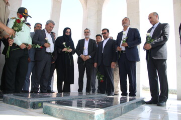 حضور در یادمان شهدای کمنام خفر و شرکت در جلسه شورای اداری خفر