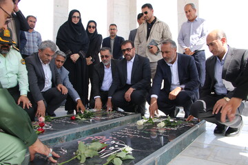 حضور در یادمان شهدای کمنام خفر و شرکت در جلسه شورای اداری خفر