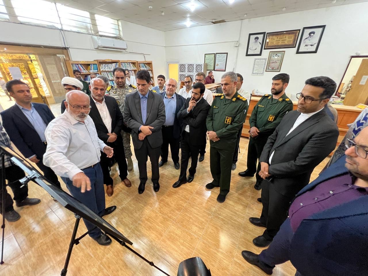 رونمایی از لوح ثبت ملی کتابخانه شهید شریف خرمشهر