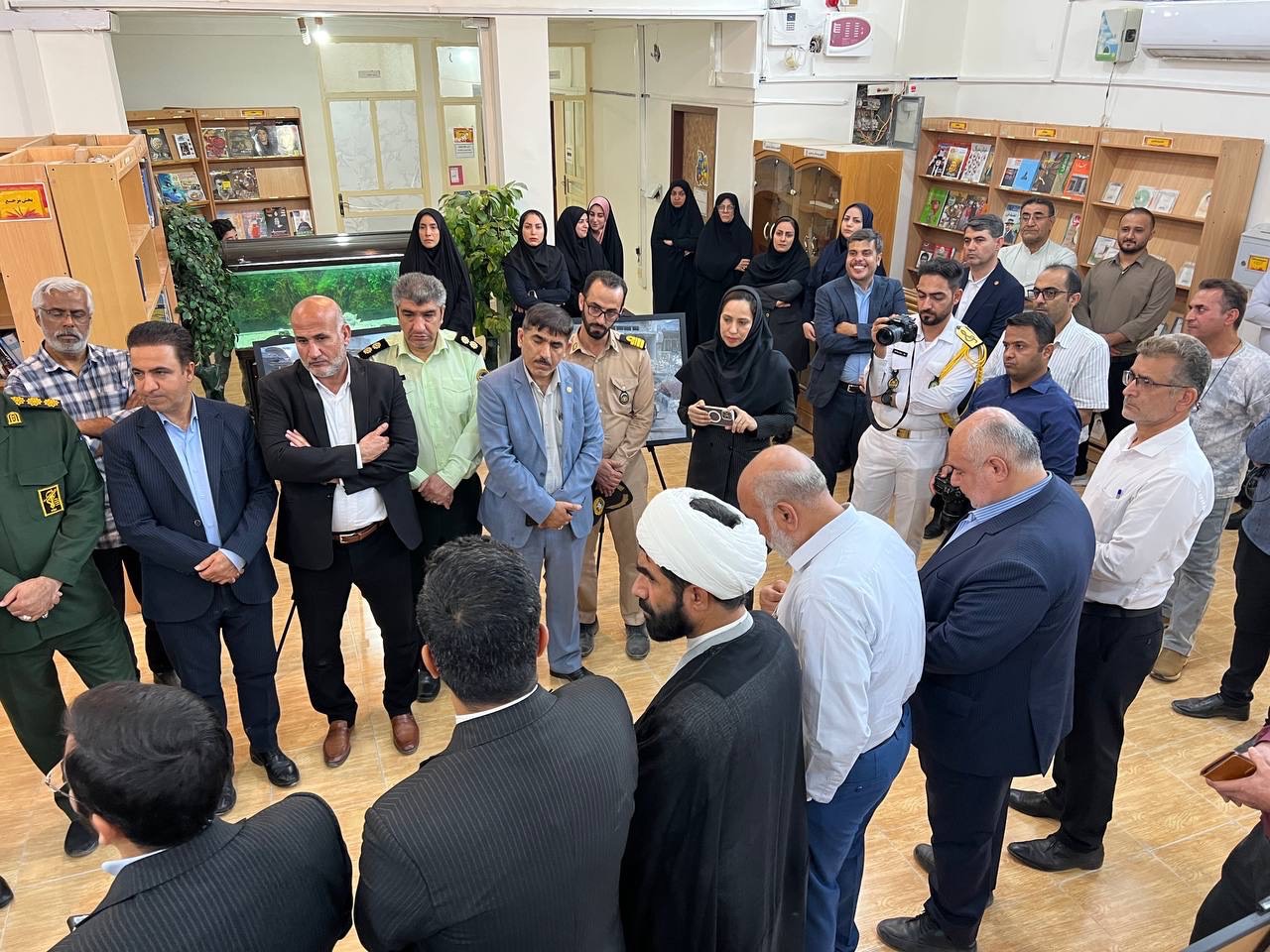 رونمایی از لوح ثبت ملی کتابخانه شهید شریف خرمشهر