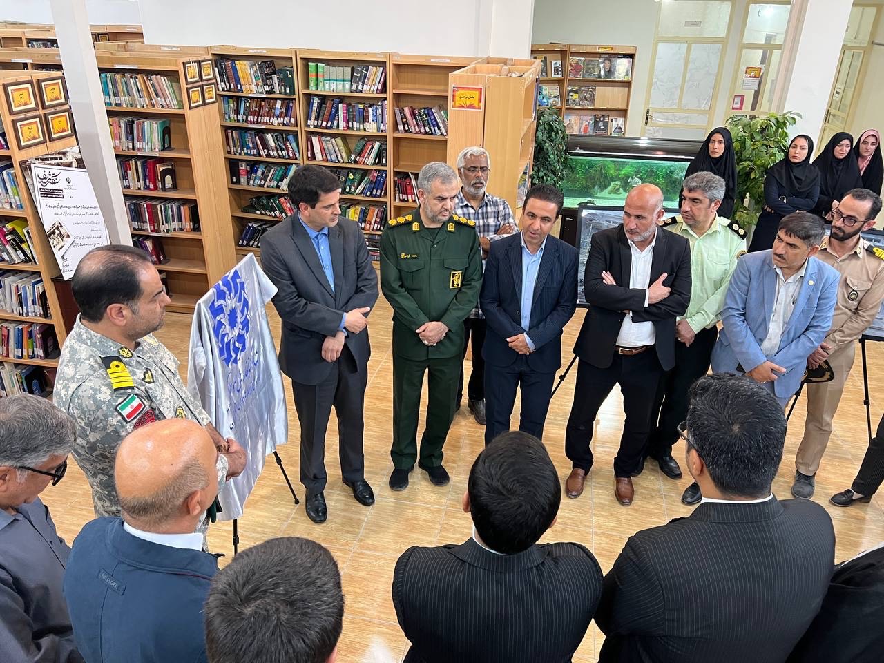 رونمایی از لوح ثبت ملی کتابخانه شهید شریف خرمشهر 