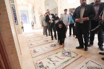 تجدید بیعت با آرمان‌های شهدا با حضور دبیرکل نهاد در گلزار شهدای اردکان