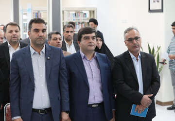 آیین بازگشایی کتابخانه آیت‌الله حائری اردکان