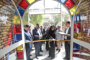 آیین بازگشایی کتابخانه آیت‌الله حائری اردکان