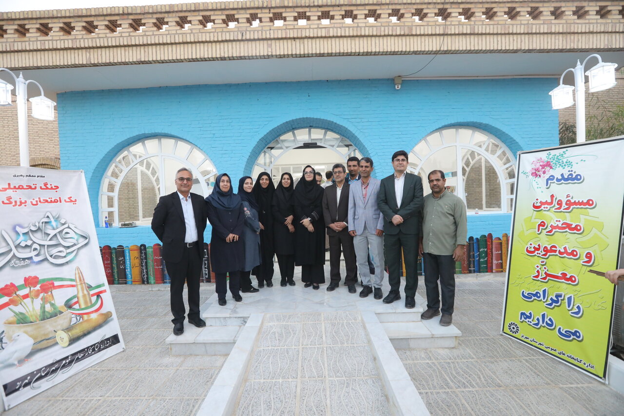 کتابخانه امام هادی (ع) مهریز بازگشایی شد / بازدید از دو کتابخانه در شهرستان مهریز