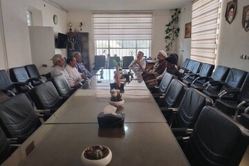 دومین جلسه انجمن کتابخانه عمومی شهیدآوینی شهر بایگ شهرستان تربت حیدریه با حضور بخشدار بایگ