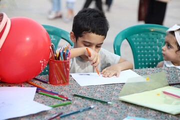 برپایی غرفه فرهنگی کتابخانه‌های عمومی بوشهر در جشن پرواز بادبادک‌ها