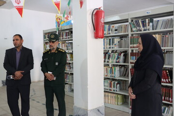 بازدید مسئول حوزه یک بسیج ادارت کل و معاون امورکتابخانه ها از کتابخانه های عمومی علامه جعفری و گنبدسبز