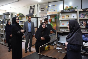 بازدید از کتابخانه شهید همتی سمنان